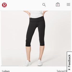 LULULEMON CROP LEGGINGS